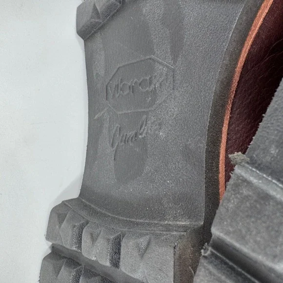 Gokey Upland Mens Handmade Brown Leather Lace Up Moc Toe Work Boots USA Sz 10 - Picture 9 of 10